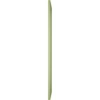 Ekena Millwork 15 W 52 H TRUE FIT PVC SINGE PALLEY HERRINGBONE модерен стил фиксни ролетни за монтирање, мов зелена
