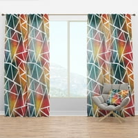DesignArt 'Триаголни форми Colourfields vii' модерен панел за завеси