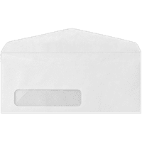 Luxpaper коверти на прозорецот, 1 2, светло бело, 50 пакувања