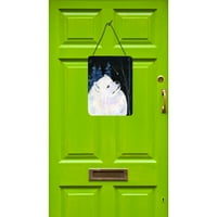 Богатствата НА каролина SS8376DS Ѕвездена Ноќ Samoyed Ѕид Или Врата Виси Отпечатоци, 12x16, разнобојни