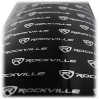 Rockville Rockmat Sqft Butyl Gubute Sound Sound Deadener Bulk Car комплет - црна