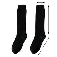 Женски Зимски Задебелување Топла Средна Должина Нога Чорапи Задржи Топло Чорап Високо Коленото Лесни Памучни Чорапи