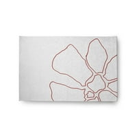 Едноставно Дејзи 2 '3' корални бели ливчиња за ливчиња пролет Chenille килим