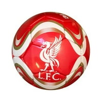 Фудбалска топка за спортска икона, големина 5, црвена и бела