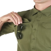 AllForth Men's Catalpa Performance со долги ракави на отворено кошула