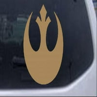 Војна на ѕвездите Амблем На Бунтовничката Алијанса Автомобил Или Камион Прозорец Налепница За Налепници За Лаптоп Светло Кафеава